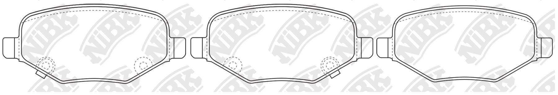 Колодки тормозные дисковые PN0698 NIBK