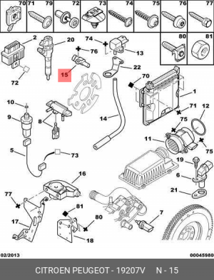 Датчик положения распредвала 1920 7V CITROEN