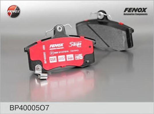 КОЛОДКИ ТОРМОЗНЫЕ ДИСКОВЫЕ ПЕРЕДНИЕ BP40005O7 FENOX
