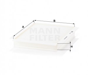 Фильтр салона CU2622 MANN FILTER