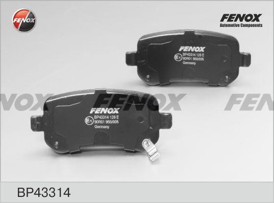 КОЛОДКИ ТОРМОЗНЫЕ ДИСКОВЫЕ ЗАДНИЕ BP43314 FENOX