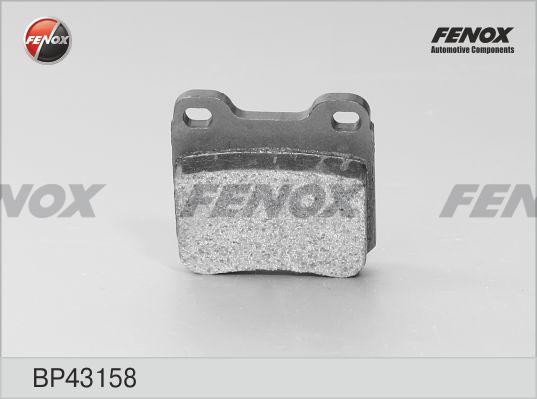 КОЛОДКИ ТОРМОЗНЫЕ ДИСКОВЫЕ  BP43158 FENOX