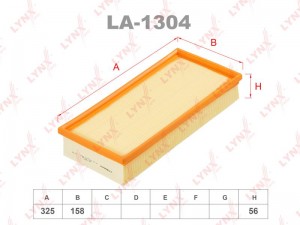 Фильтр воздушный LA-1304 LYNXAUTO
