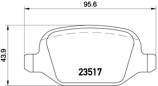 Колодки тормозные дисковые P23065 BREMBO