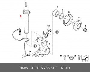 Амортизатор подвески 31 31 6 786 519 BMW
