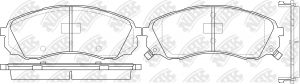 Колодки тормозные дисковые PN0458 NIBK