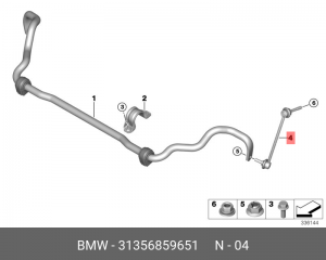 Стойка стабилизатора 31 35 6 859 651 BMW