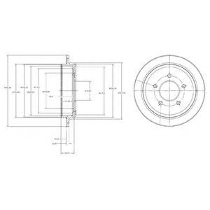Диск тормозной BG4121 DELPHI
