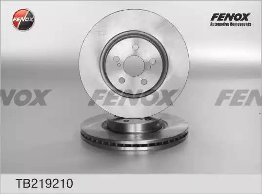 ДИСК ТОРМОЗНОЙ ПЕРЕДНИЙ TB219210 FENOX