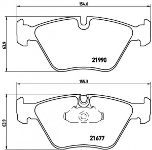 Колодки тормозные дисковые P06065 BREMBO