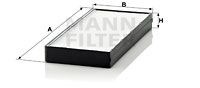 Фильтр салона CU25212 MANN FILTER