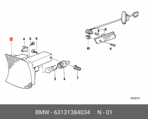 Указатель поворота 63 13 1 384 034 BMW