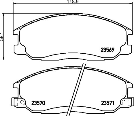 Колодки тормозные дисковые 8DB 355 027-691 PAGID