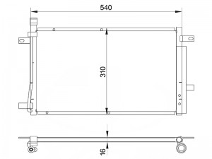 Радиатор кондиционера STLD02394A0 SAT