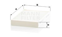 Фильтр салона CU22016 MANN FILTER