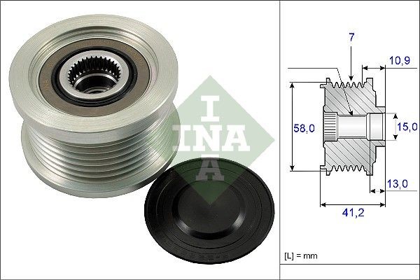 Шкив генератора 535 0173 10 INA