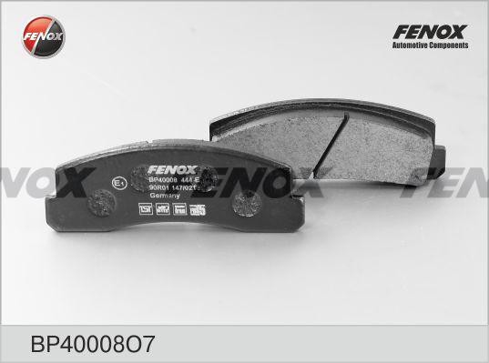 КОЛОДКИ ТОРМОЗНЫЕ ДИСКОВЫЕ ПЕРЕДНИЕ BP40008O7 FENOX