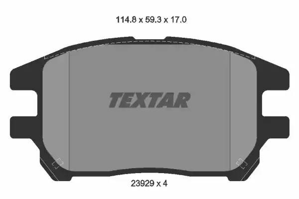 Колодки тормозные дисковые 2392901 TEXTAR
