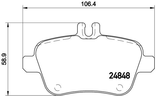 Колодки тормозные дисковые P50091 BREMBO