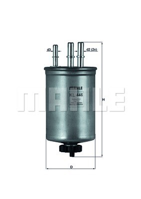 Фильтр топливный KL446 MAHLE