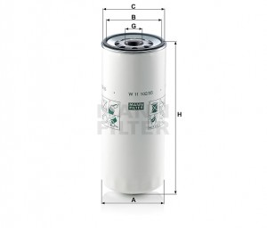 Фильтр масляный двигателя W 11 102/35 MANN FILTER