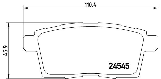 Колодки тормозные дисковые P49041 BREMBO