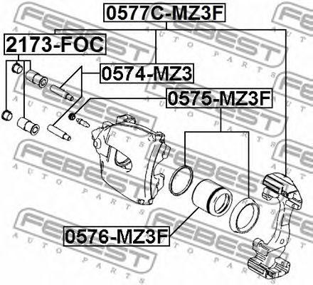 Суппорт тормозной (ремкомплект) 2173FOC FEBEST