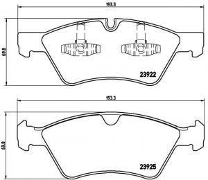 Колодки тормозные дисковые P50063 BREMBO