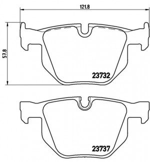 Колодки тормозные дисковые P06033 BREMBO