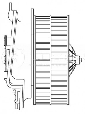 Электровентилятор отопителя LFH2665 LUZAR