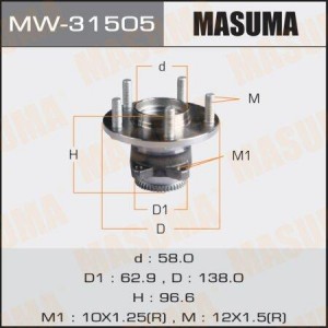 Подшипник ступицы колеса со ступицей (комплект) MW-31505 MASUMA
