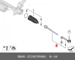 Тяга рулевая 32 10 6 799 960 BMW