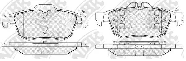 Колодки тормозные дисковые PN0521 NIBK