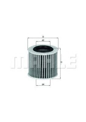 Фильтр масляный двигателя OX416D2 MAHLE