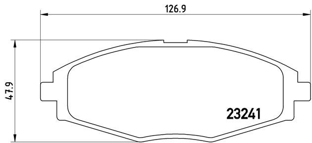 Колодки тормозные дисковые P15006 BREMBO