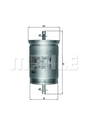 Фильтр топливный KL189 MAHLE