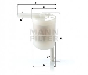 Фильтр топливный WK4212 MANN FILTER