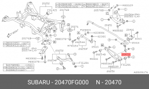 Стойка стабилизатора 20470-FG000 SUBARU
