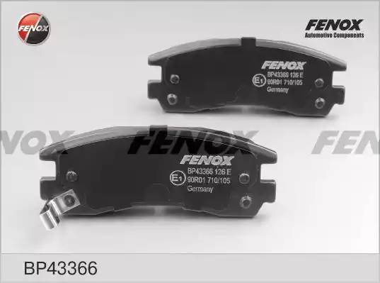 КОЛОДКИ ТОРМОЗНЫЕ ДИСКОВЫЕ ЗАДНИЕ BP43366 FENOX