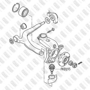 Опора шаровая подвески FK0193 FIXAR