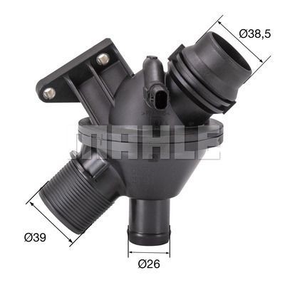 Термостат системы охлаждения TM 25 108 MAHLE