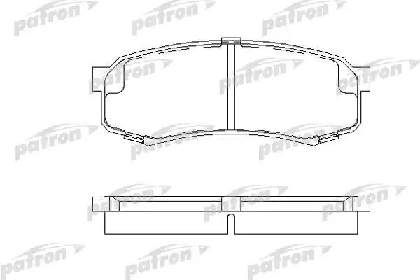 Колодки тормозные дисковые PBP1021 PATRON