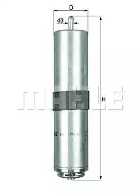 Фильтр топливный KL763D MAHLE