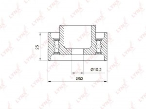 Ролик ремня ГРМ PB-3019 LYNXAUTO