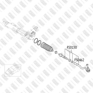 Наконечник рулевой тяги FS0462 FIXAR