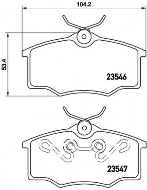 Колодки тормозные дисковые P 59 034 BREMBO