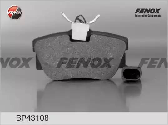 КОЛОДКИ ТОРМОЗНЫЕ ДИСКОВЫЕ ЗАДНИЕ BP43108 FENOX