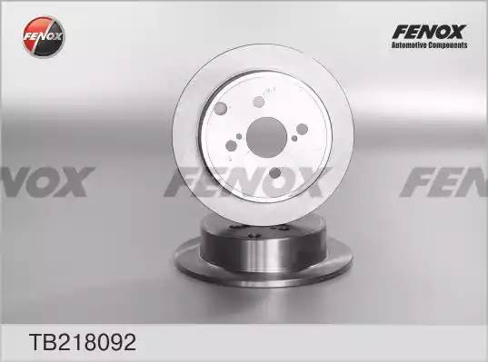 ДИСК ТОРМОЗНОЙ ЗАДНИЙ TB218092 FENOX