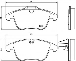 Колодки тормозные дисковые P36022 BREMBO