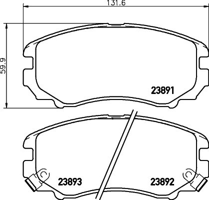 Колодки тормозные дисковые 8DB 355 029-061 PAGID